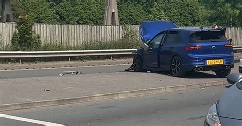 Emergency Services Called Following Car Crash In Oldham Manchester
