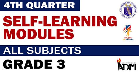 Grade 3 4th Quarter Self Learning Modules Deped Click