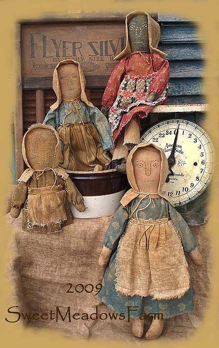 Prairie Dolls Primitive Doll Patterns Primitive Folk Art Primitive