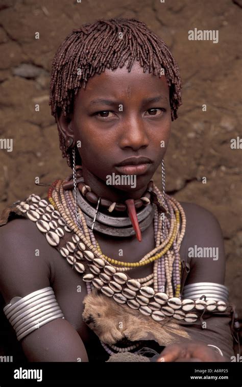 Africa Ethiopia Turmi Hamar Tribesman Stock Photo Alamy