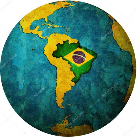Check spelling or type a new query. Bandeira do brasil no mapa do globo fotos, imagens de ...