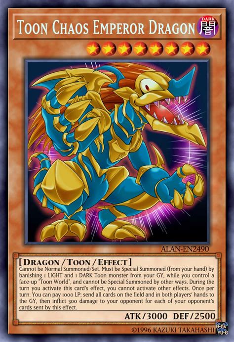 Toon Chaos Emperor Dragon By Alanmac95 Yugioh Dragon Cards Yugioh