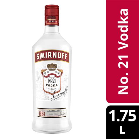 Smirnoff No 21 80 Proof Vodka 175 L Pet Bottle 40 Abv