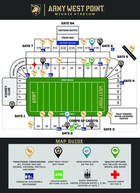 Michie Stadium Seating Chart Rows