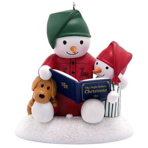 Hallmark Keepsake 2019 Year Dated Story Time Snowman Musical Ornament