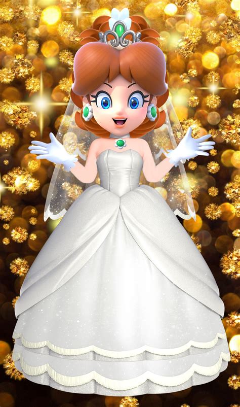 Princess Daisy : "Oh! Luigi!" | Mario and princess peach ... Princess peach wedding dress png download 703 1137 free.