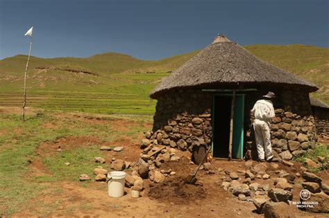 Eastern Lesotho Village Rondavel Best Regards From Far