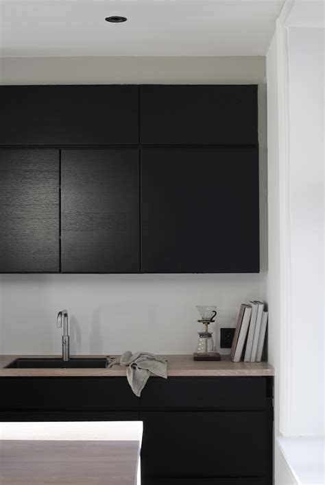 Soft Minimalism Black Kitchens Black Kitchen Cabinets Kitchen Cabinet Styles