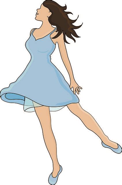 Clip Art Illustration Of A Woman Dancing With Joy A Photo On Flickriver