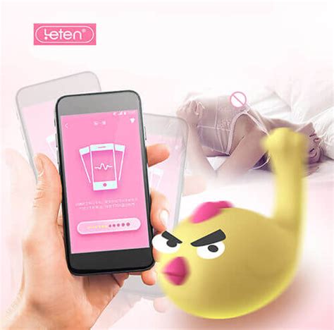 Leten Bluetooth Usb Charging Wireless App Remote Control Vibrator Cute Chick Jumping Egg