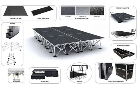 Tourgo Staging System Rental Aluminum Stage Riser And Platform Used