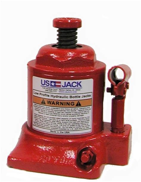 20 Ton Low Profile Hydraulic Bottle Hand Jack Made In Usa Tools