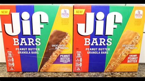 Crave the crunchy creamy cup delight in indulgent almond butter or peanut butter cradled in real whole grains and topped with nuts. Jif Peanut Butter Granola Bars: Peanut Butter Chocolate ...