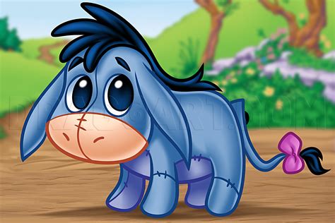How To Draw Chibi Eeyore Step By Step Drawing Guide By Dawn