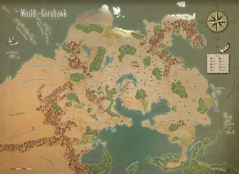 World Of Greyhawk By Hero339 On Deviantart Fantasy World Map Fantasy