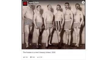 Fact Check Picture Is Not Of Finalists From Men S Beauty Contest