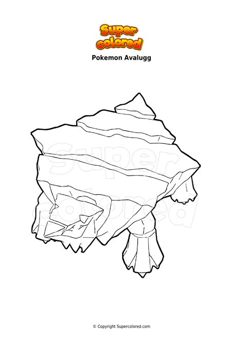 Disegno Da Colorare Pokemon Avalugg Supercolored Com