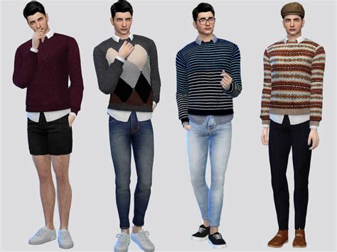 Sims 4 Nevison Casual Shirt By Mclaynesims At Tsr The Sims Book