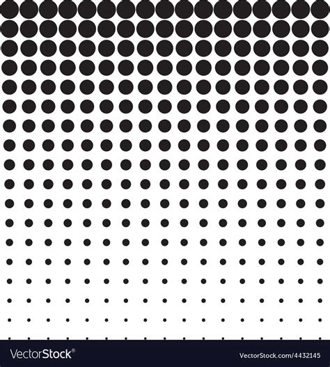 Abstract Background Black White Halftone Vector Image