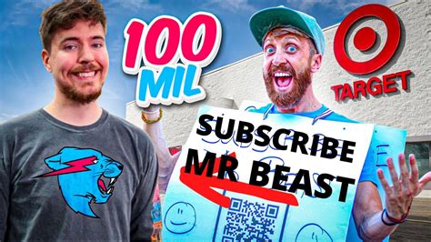 Mr Beast 100 Million Subscriber To The Mr Beast Channel Youtube