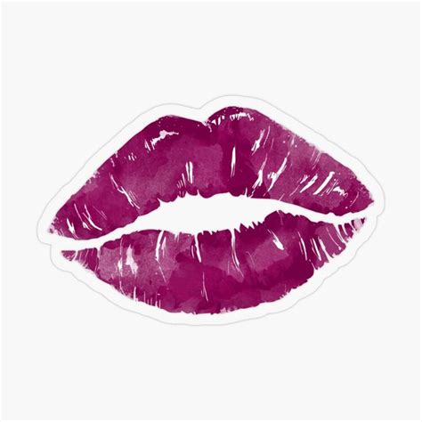 Lipstick Kiss Mouth Sticker By Creative Designs Lip Print Tattoos
