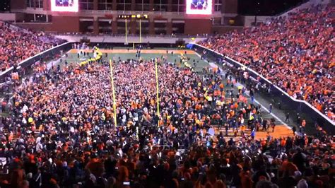 Boone Pickens Stadium Empties Onto Field After Historic Blowout Of The