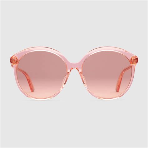 specialized fit round frame acetate sunglasses gucci women s sunglasses 504306j00707667