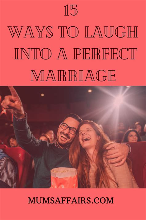 Laughing Your Way To A Perfect Marriage Mums Affairs