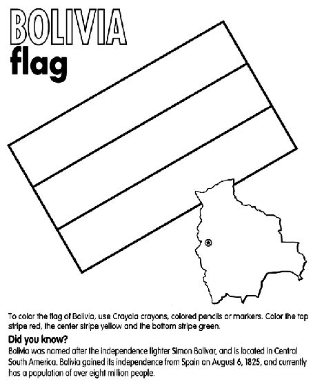 South American Flags Coloring Pages