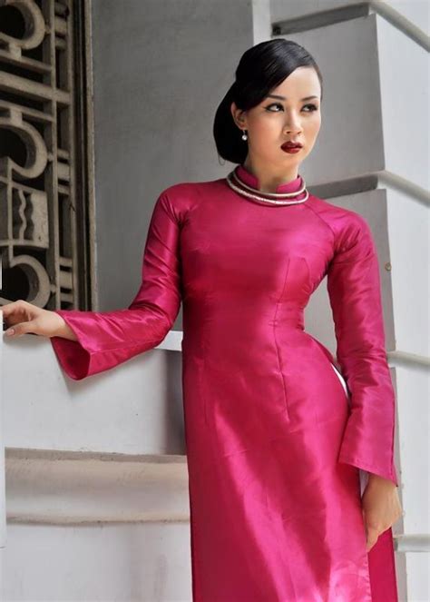 Home Traditional Ao Dai Pink Pink Traditional Ao Dai Tp181 Ao Dai Traditional Gowns