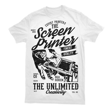 The Screen Printer Graphic T Shirt Design Buy T Shirt Designs