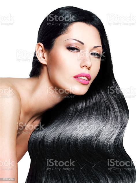 Beautiful Woman With Long Black Hair Stock Photo Download Image Now