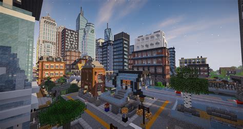 City Of Newisle V12 Solo Built Modern Minecraft City Still In