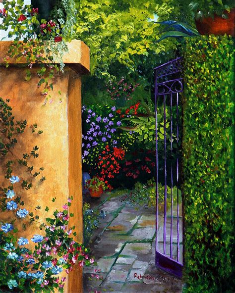 Secret Garden Painting By Joanne Lopez Robinson Fine Art America