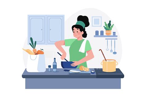 Cooking And Kitchen Illustration Concept On White Background 11634325 Vector Art At Vecteezy