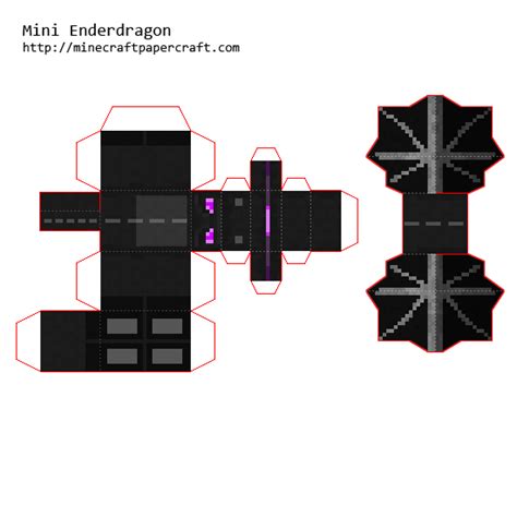 3d stift vorlagen zum ausdrucken und 3dstift net. Papercraft Mini Ender Dragon | Minecraft party, Bastelarbeiten aus papier und pappe und ...