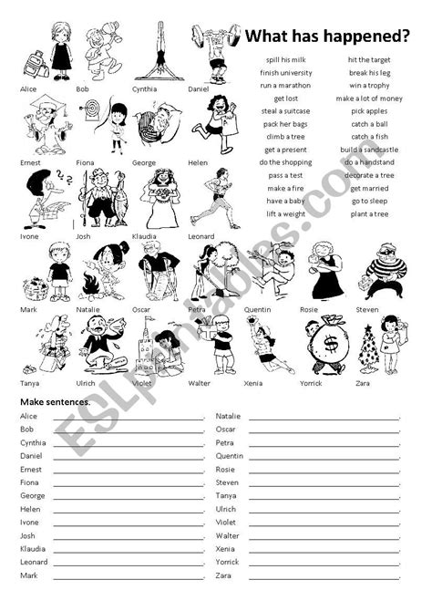 What Has Happened Present Perfect Simple Esl Worksheet By Evalore