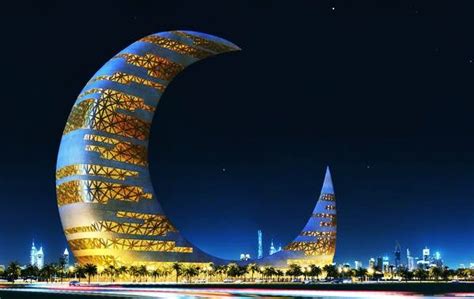 Crescent Moon Tower Dubai Futuristic Architecture Amazing