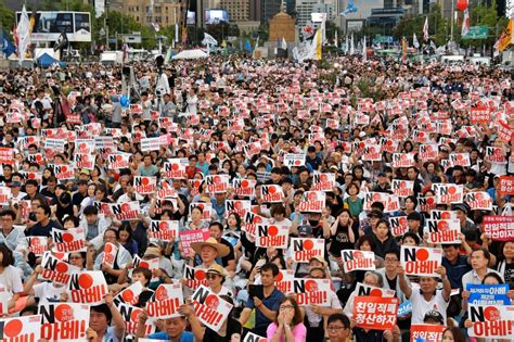Anti Japan Demonstrations Mark Korean Independence Day Celebration