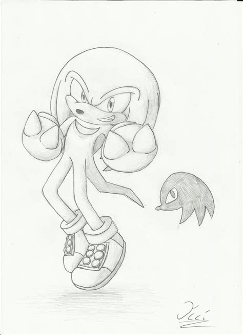 How I Draw In Real Life Knuckles The Echidna By Shnowbilicat On Deviantart