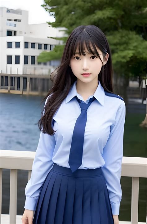 日本の女の子 十代の少女 完璧な姿 透明性 控えめな Seaart Ai