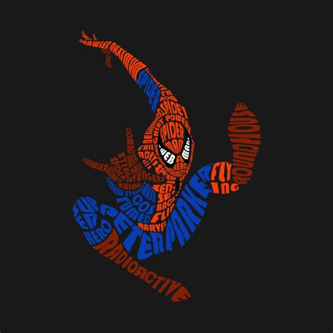 Typeface Spidey Spiderman T Shirt Teepublic