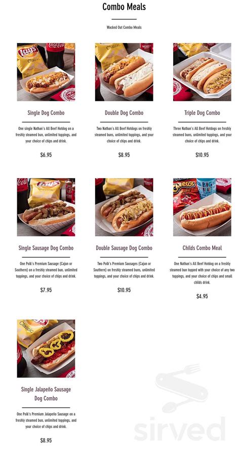 Whether you're looking for essential baking and cooking. Wacked Out Weiner menu in Pensacola, Florida, USA