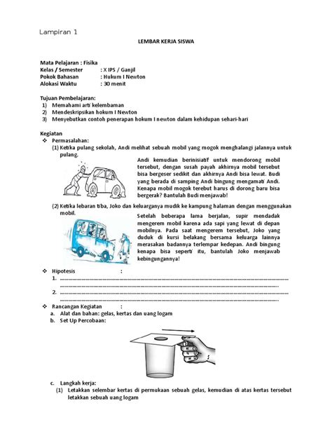 Layout Lembar Kerja Siswa