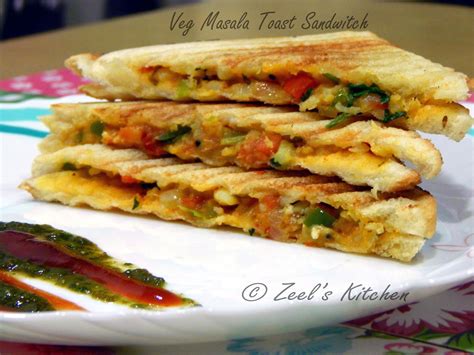 Veg Masala Toast Sandwich Veg Masala Sandwich Zeel S Kitchen
