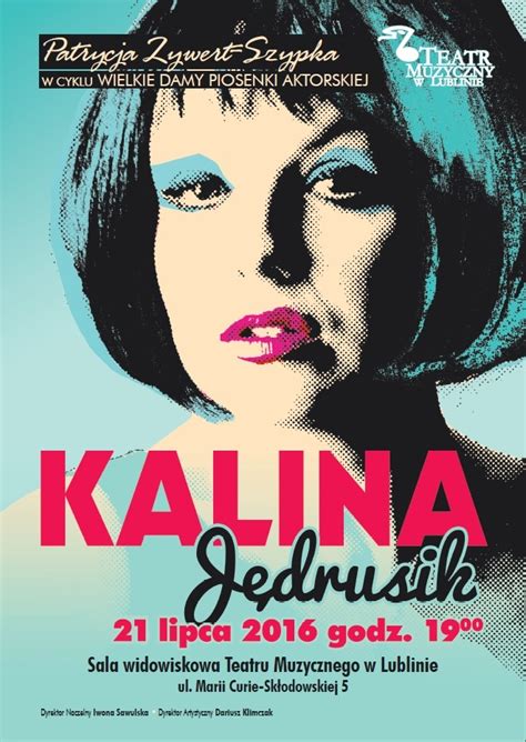 In 1953 she debuted on stage and year later married famous polish writer. FANTASTYCZNA „KALINA JĘDRUSIK" CZYLI PATRYCJA ZYWERT-SZYPKA!