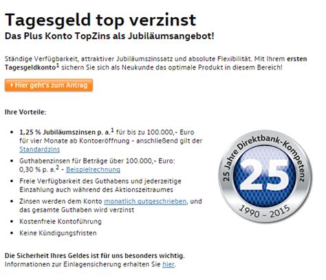 Mit günstigen zinssätzen und niedrigen monatsraten kann der. Volkswagen Bank Direct 2020 » Plus-Konto Konditionen im Test