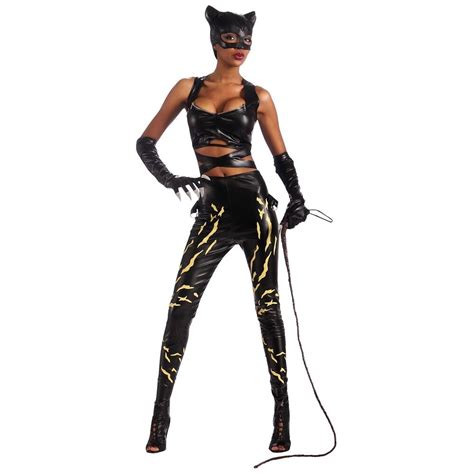 Deluxe Catwoman Costume Adult Womens Sexy Superhero Villain Cat Woman