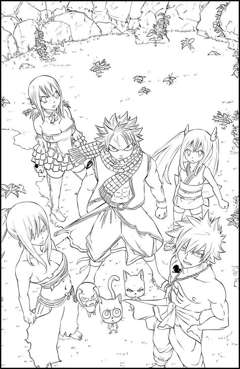 Printable Anime Fairy Tail Color Pages 101 Activity