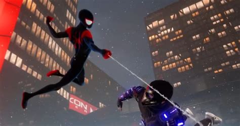 Spider Man Miles Morales Reveals Into The Spider Verse Suit Geekfeed